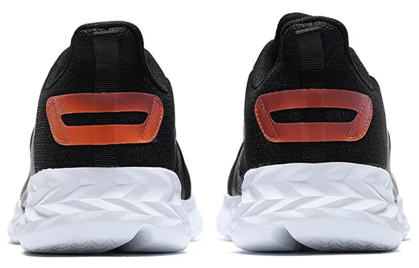 361 Degrees QU!K Light Breathable Running Shoes 'Black Orange', black