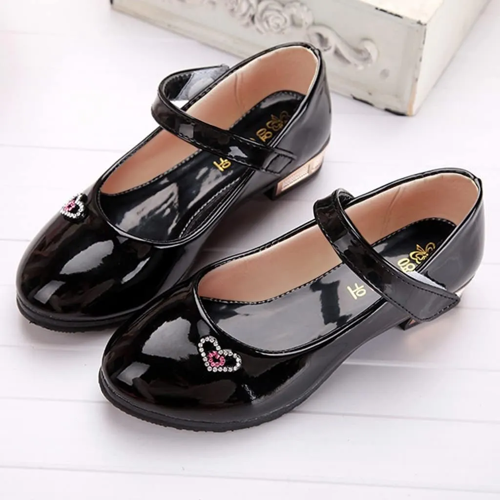 Baby Girls Dress Shoes Mary Jane Shoes for Girls Party Wedding Flower Kid School Shoes Low Heel Flats