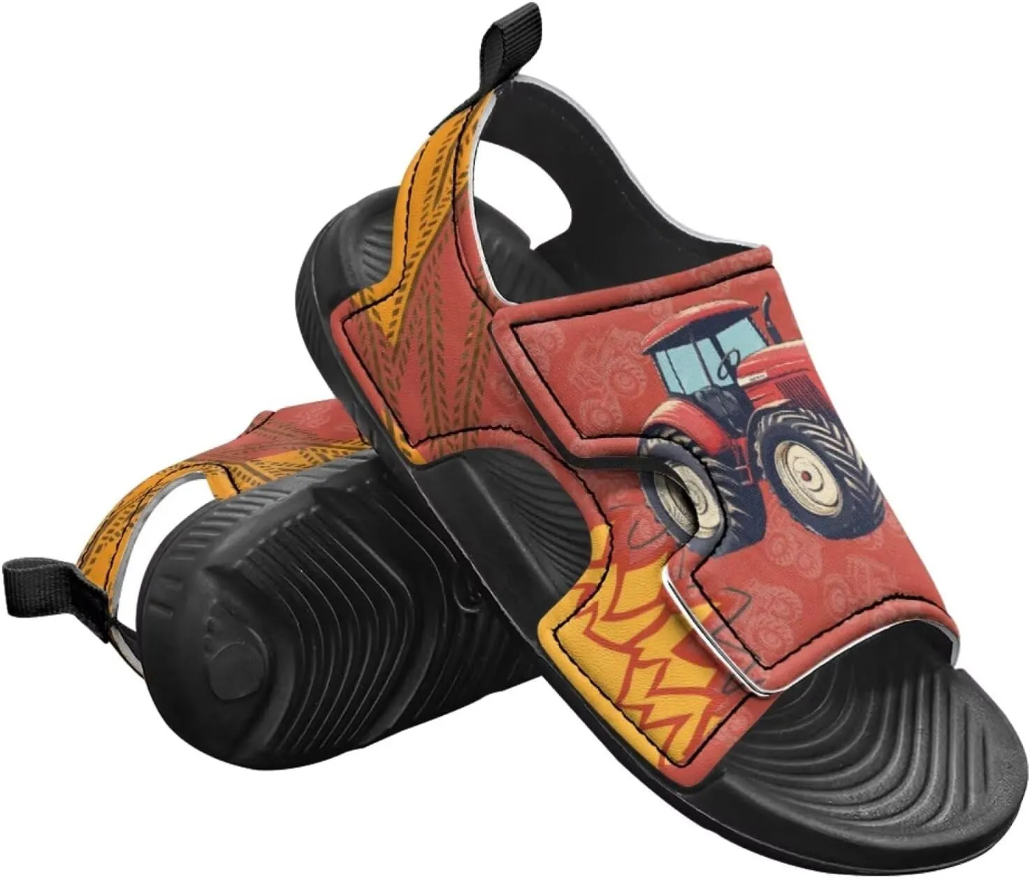 Boys Horse Galaxy Sandals Kids Open Toe Sport Athletic Sandals Adjustable Strap Summer Beach Water Shoes Lightweight