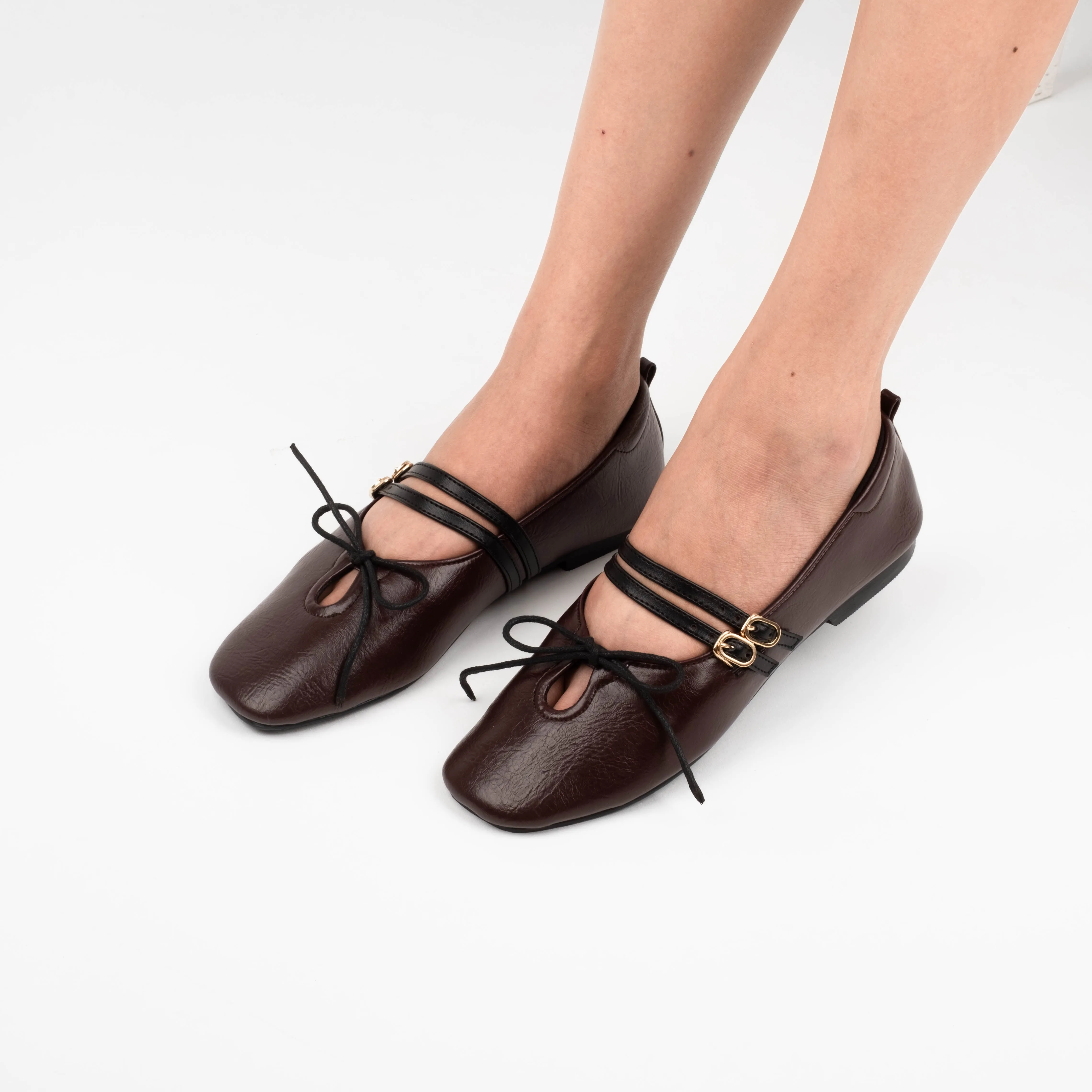 Camille Wood Flat Shoes - Urban Grace II