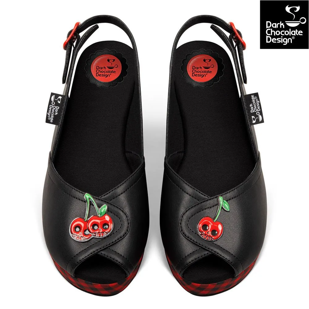 Chocolaticas® DEATH CHERRY Women's Sandal