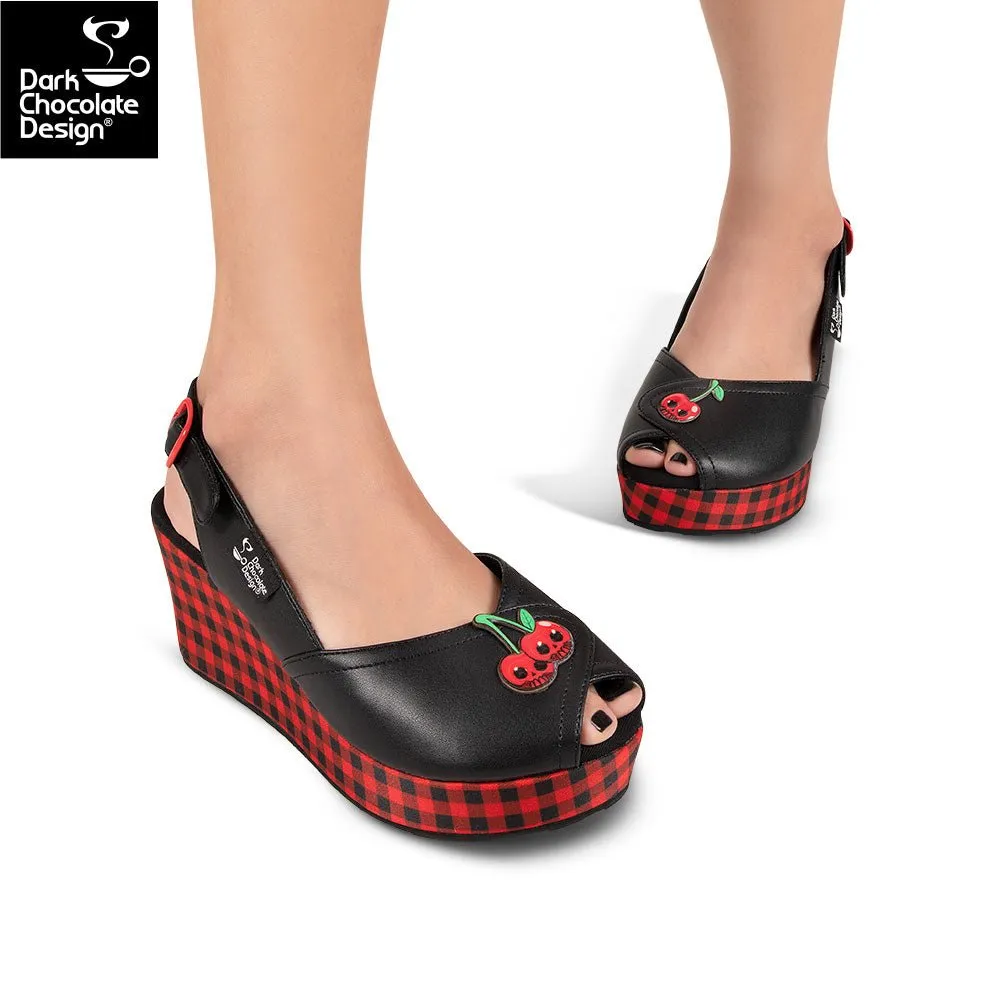 Chocolaticas® DEATH CHERRY Women's Sandal