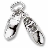 Dutch Shoes Charm In Sterling Silver