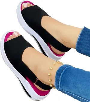 Gibobby Sandals for Women 2023 Causal Summer Open Toe Platform Sandals Shoes Platform Ankle Buckle Flip Flops