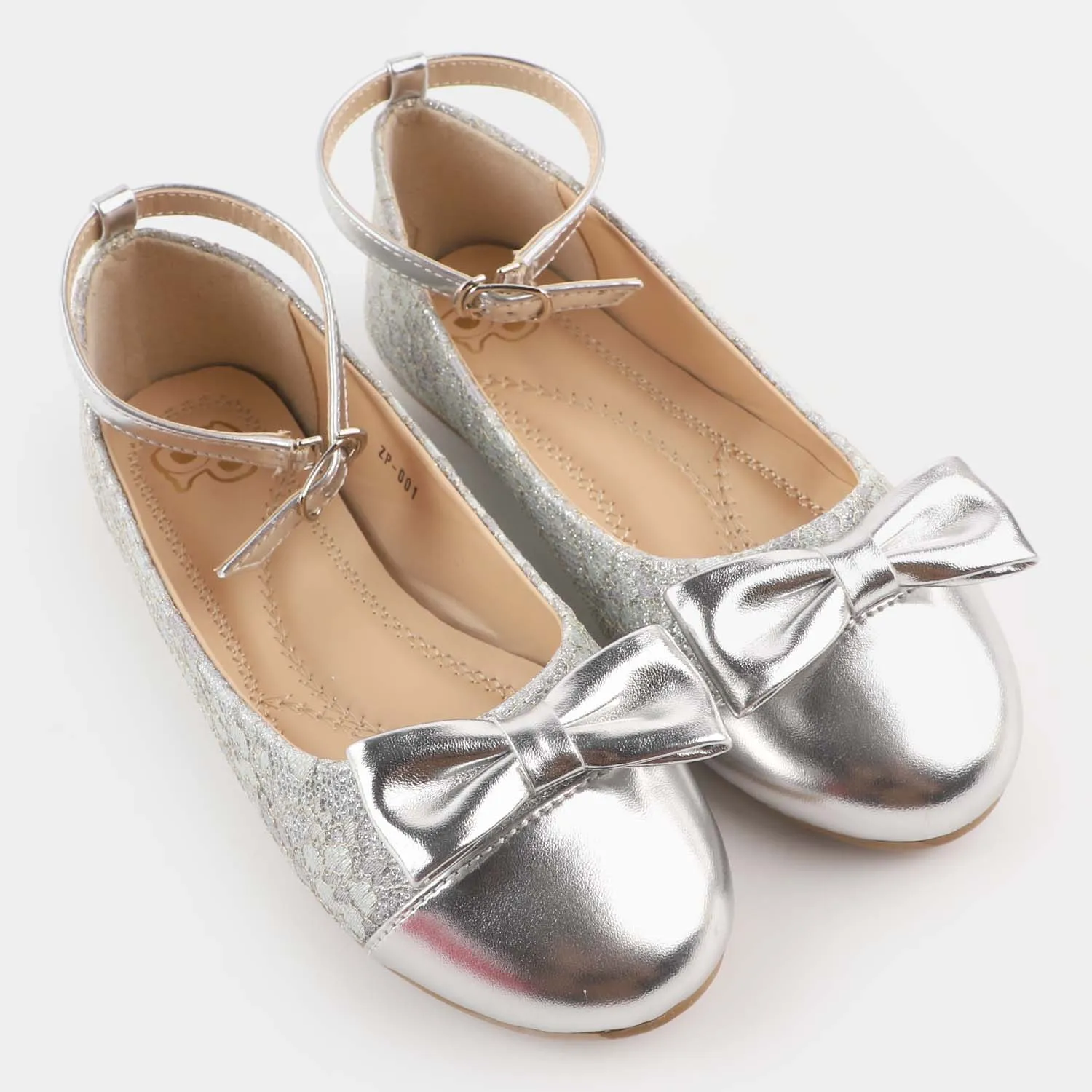 Girls Pumps ZP-001-SILVER