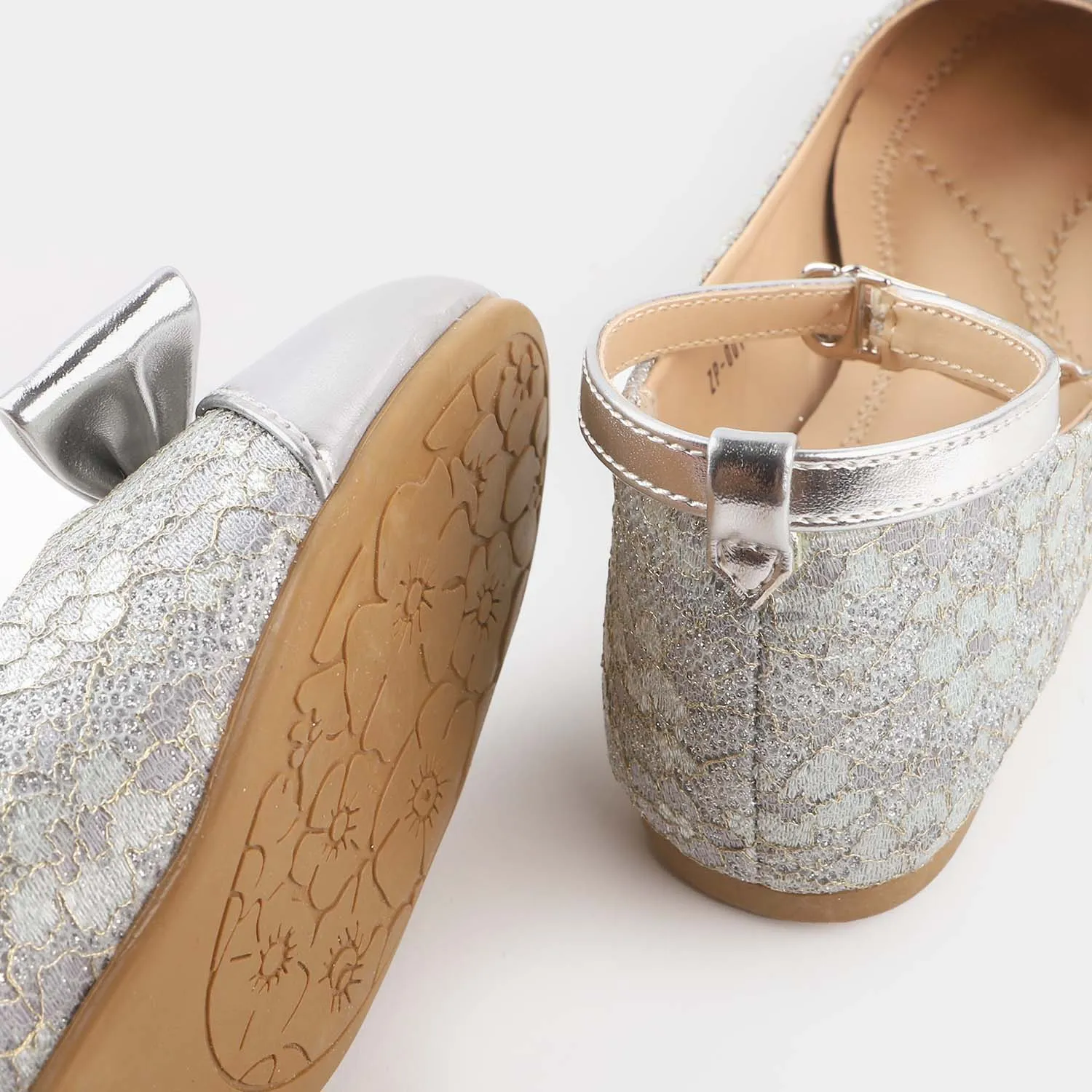 Girls Pumps ZP-001-SILVER