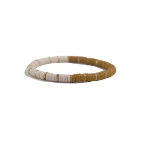 Grace Half and Half Block Stretch Bracelet - Citron