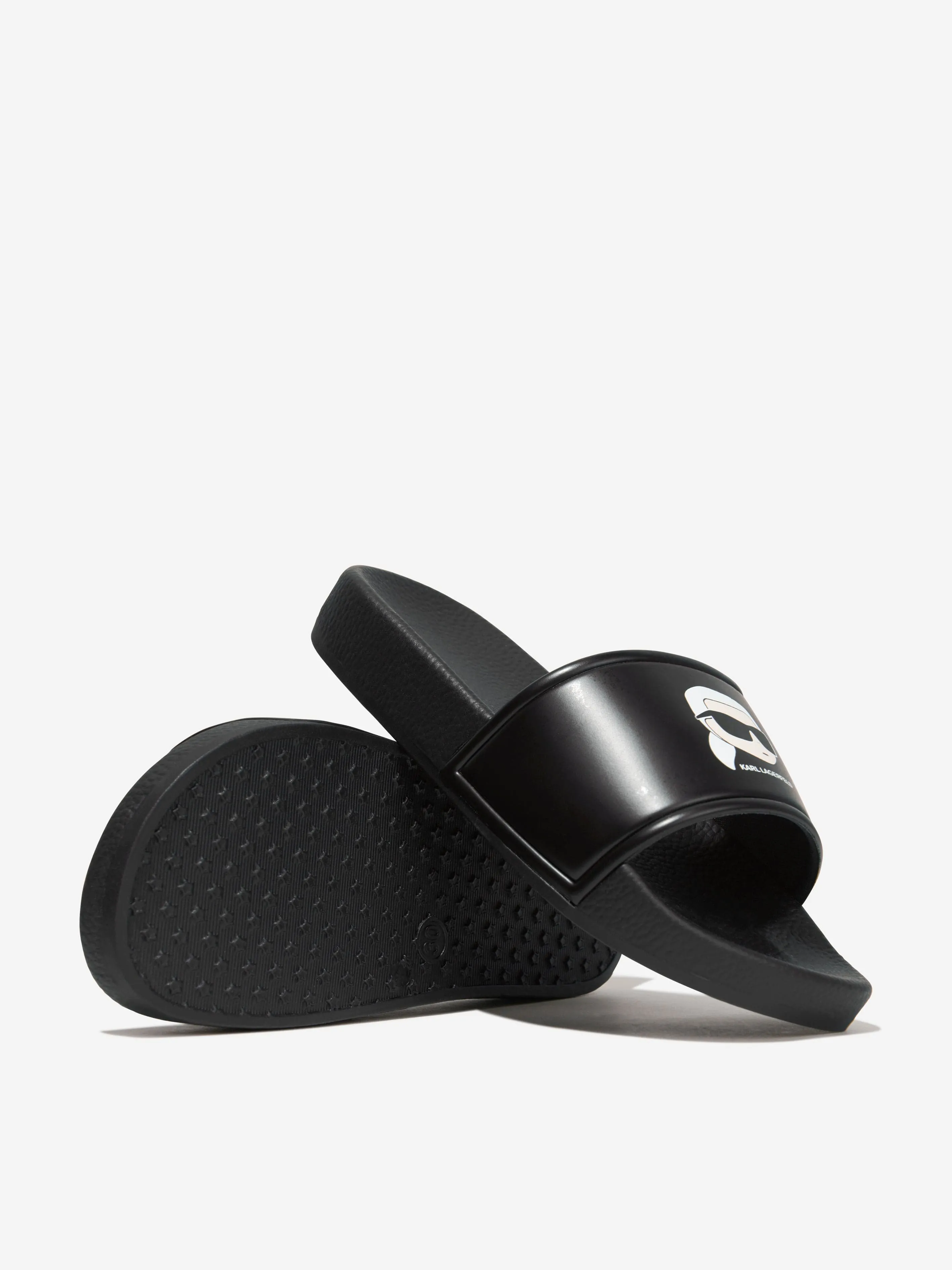 Karl Lagerfeld Boys Karl Sliders in Black