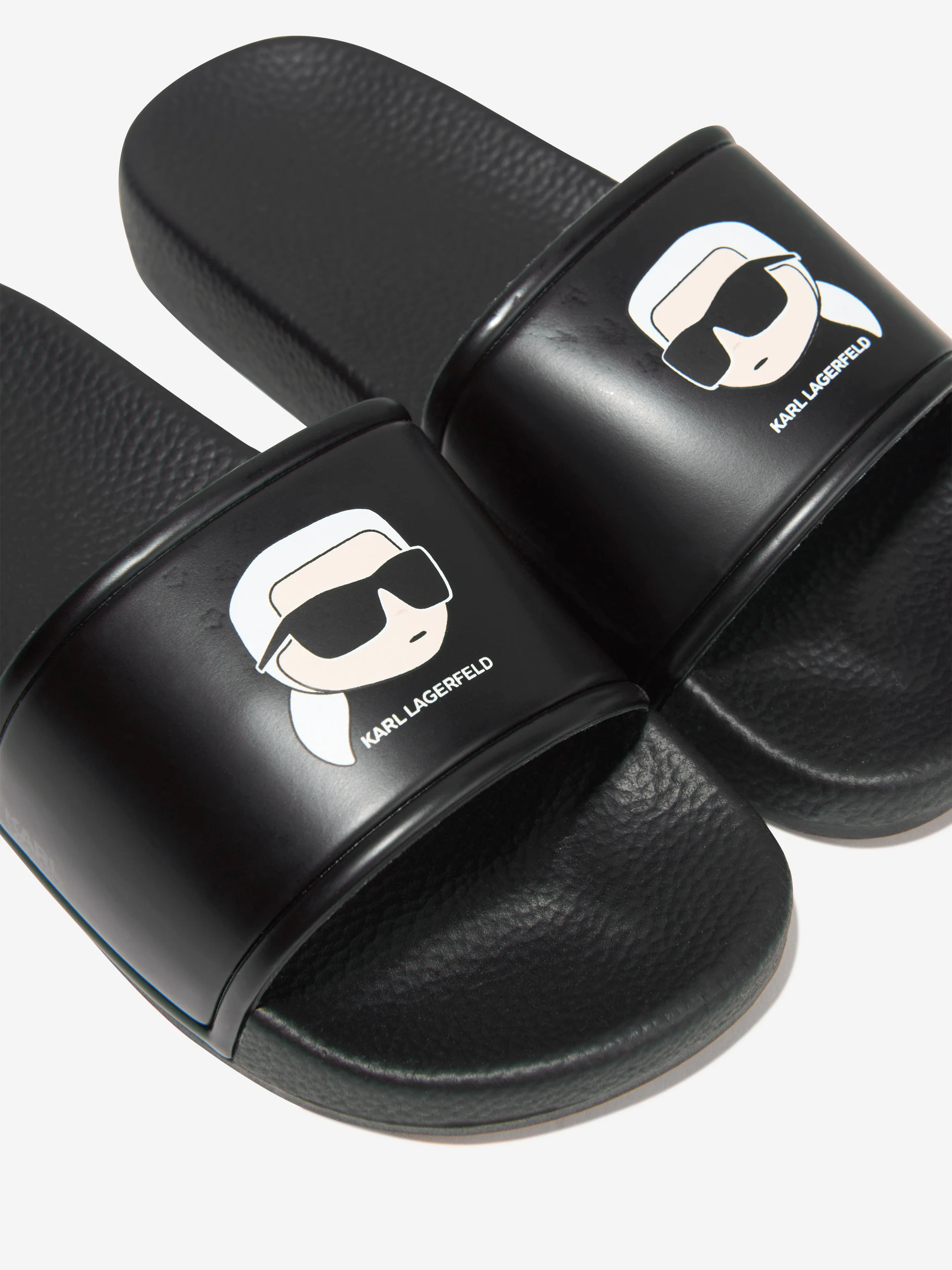 Karl Lagerfeld Boys Karl Sliders in Black