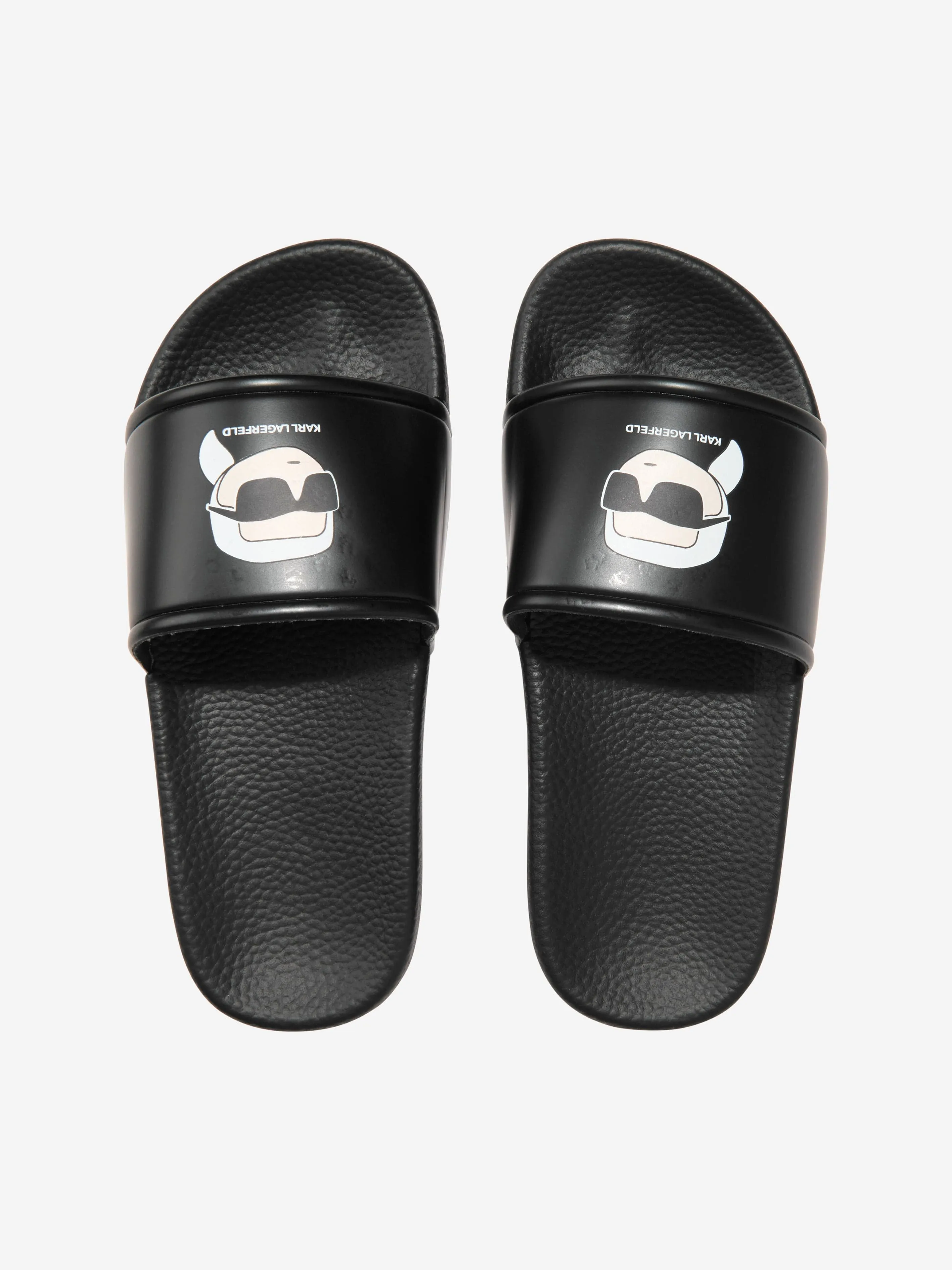Karl Lagerfeld Boys Karl Sliders in Black