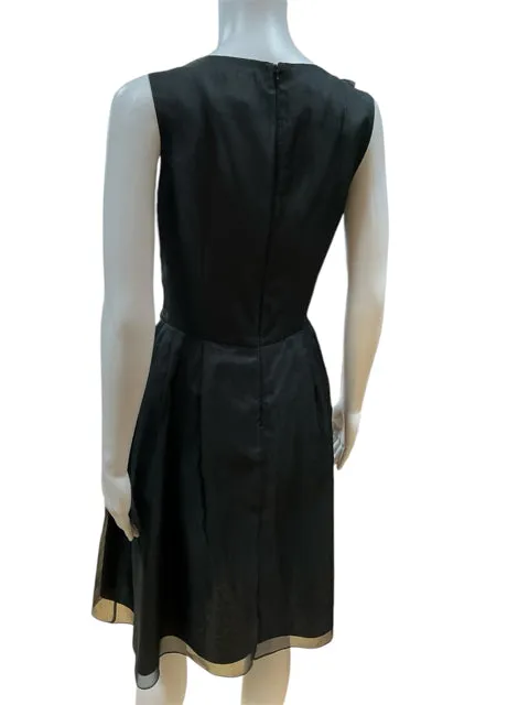 Lotus Grace Black Flowers Dress Size 10