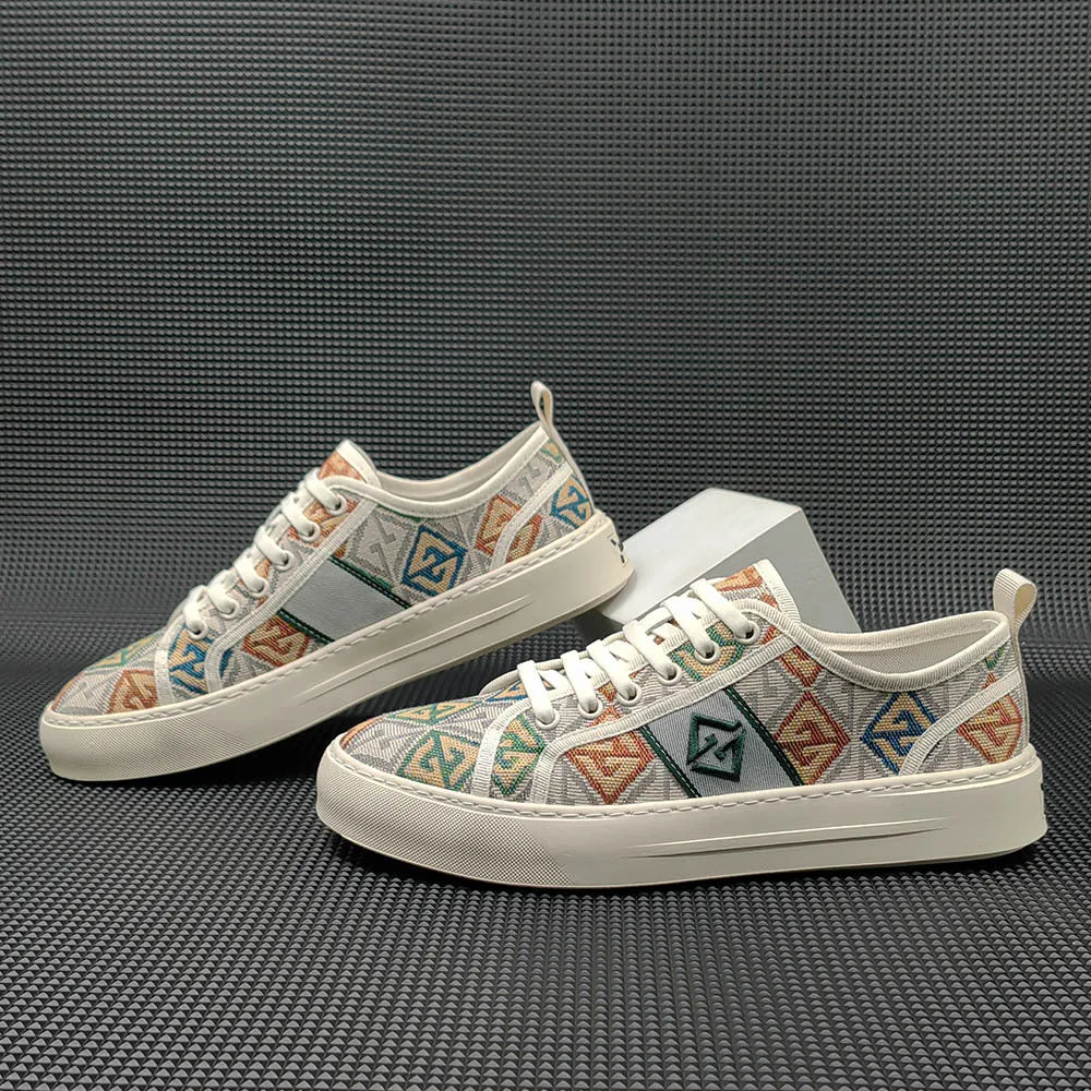 Men Stylish Fashion Canvas Slip-on Casual Shoes