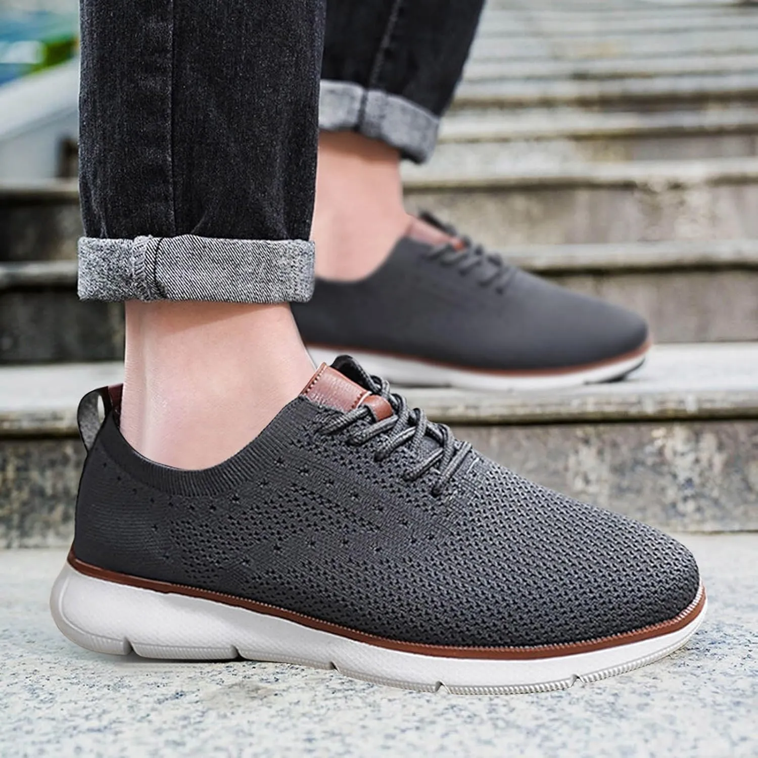 Men Tennis Shoes Men's Non Slip Running Shoes Light Breathable Casual Walking Shoes Sneakers Workout Sports Shoes