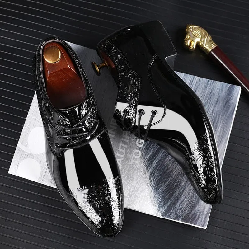 Men's Glossy Business Formal Shoes