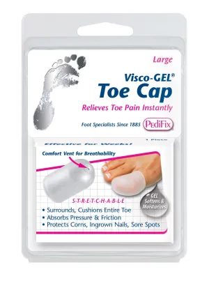 PEDIFIX VISCO-GEL ALL GEL TOE CAP     LARGE