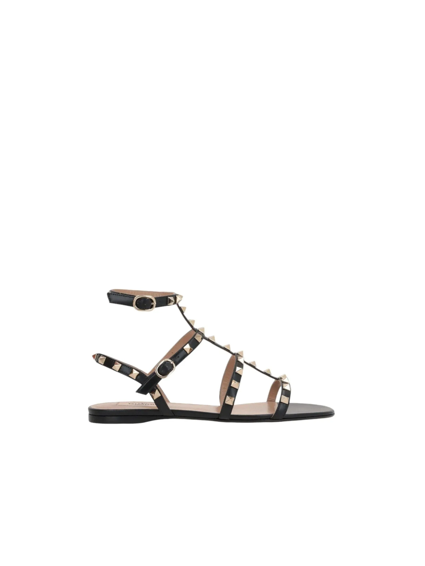 Rockstud Smooth Leather Sandals