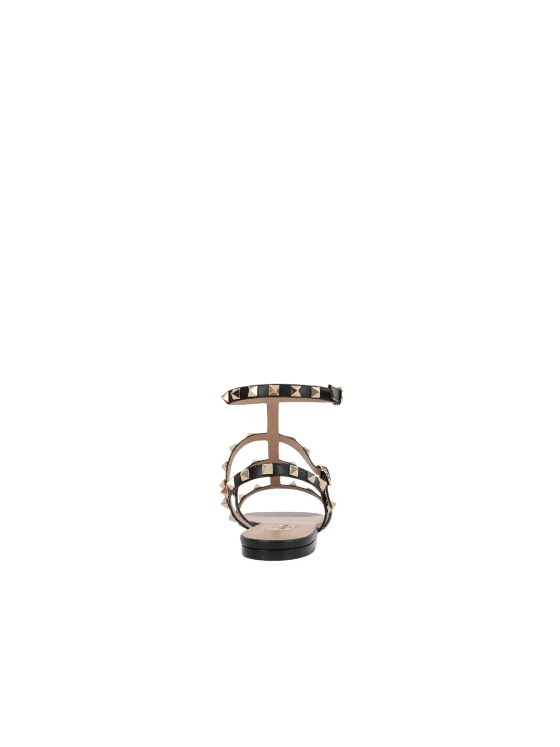 Rockstud Smooth Leather Sandals