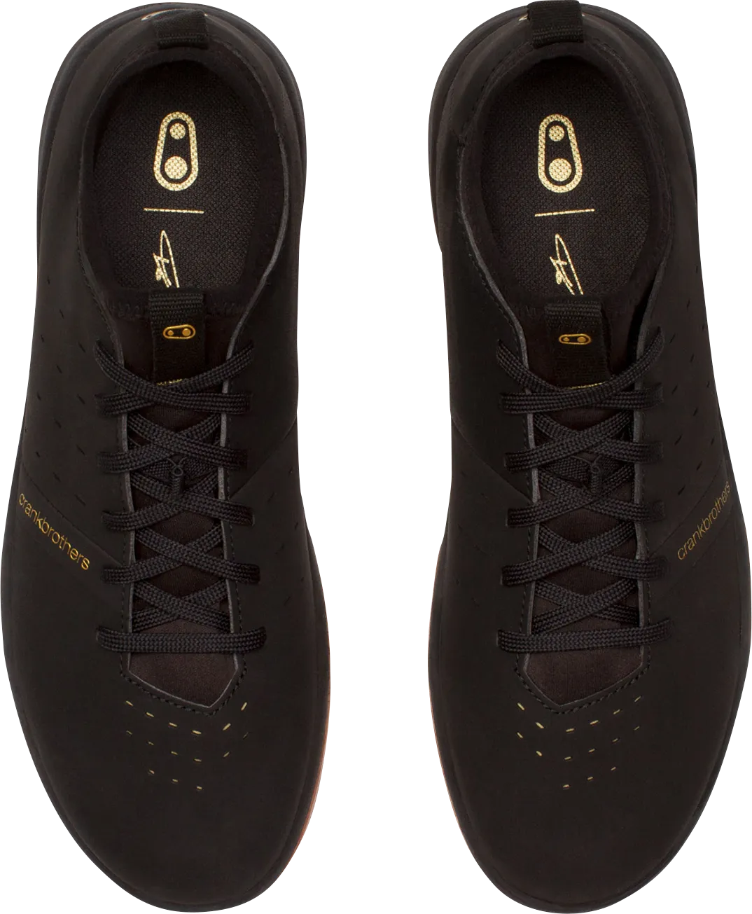 Stamp Street Fabio Lace Shoes - Black/Gold - US 7