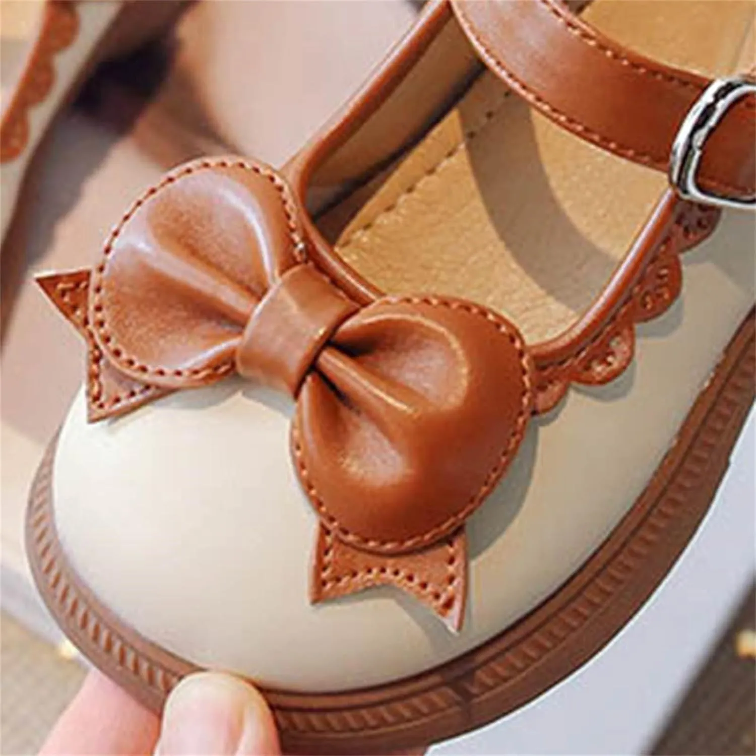 Toddler Flower Girl Bowknot Mary Jane Dress Shoes Cute School niform Platform Kids Little Girls Slippers Size 9