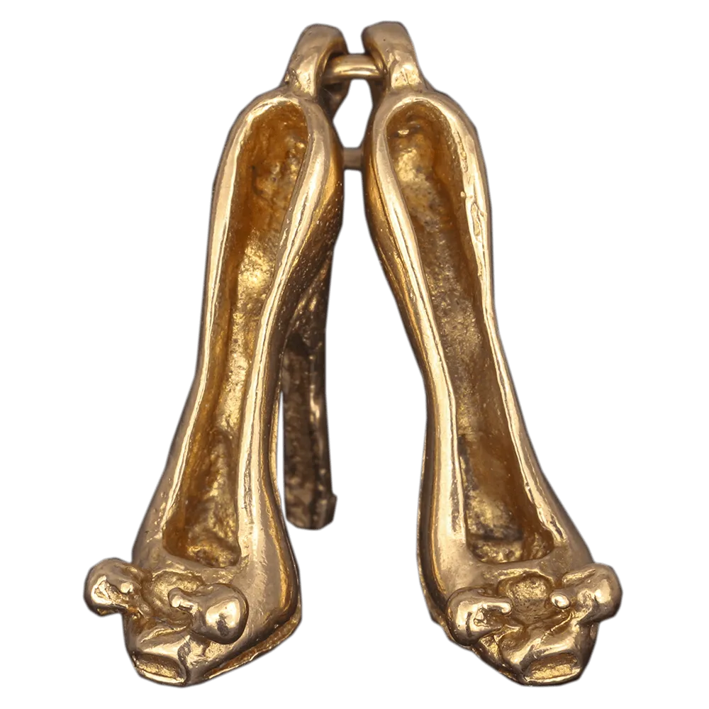 Vintage 14K Gold Pair of Ladies Shoes Charm
